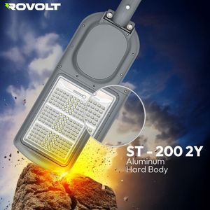 ROVOLT 200W LED Solar Street Light with Remote Control & Motion Sensor