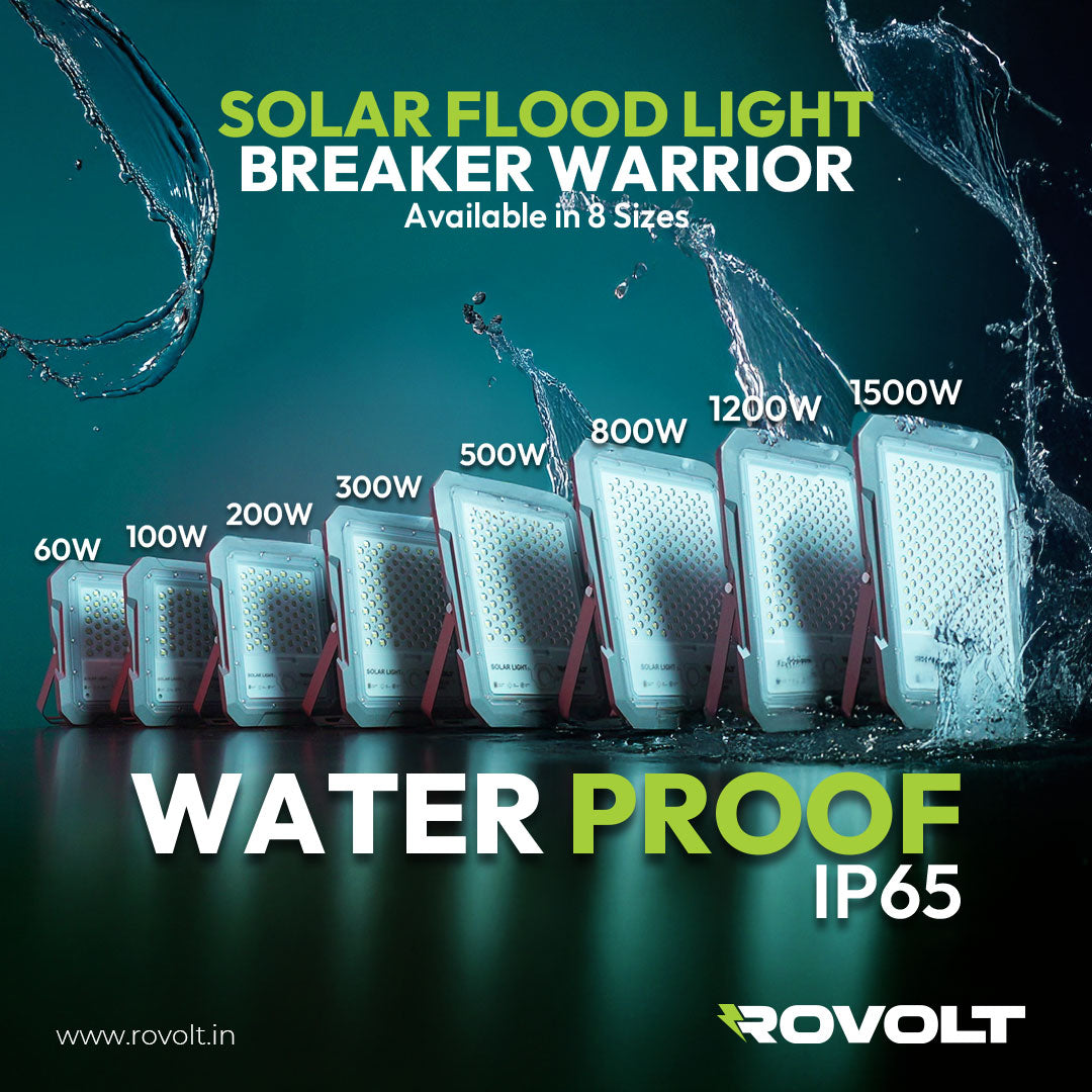 ROVOLT LED Solar Flood Light 60W