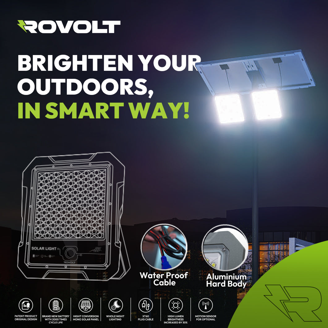 ROVOLT LED Solar Flood Light 200W