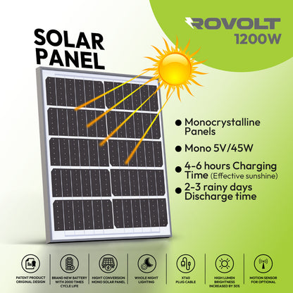 ROVOLT LED Solar Flood Light 1200W