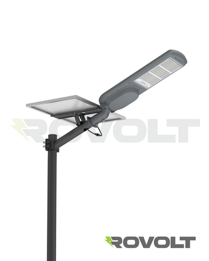 ROVOLT 300W LED Solar Street Light with Remote Control & Motion Sensor