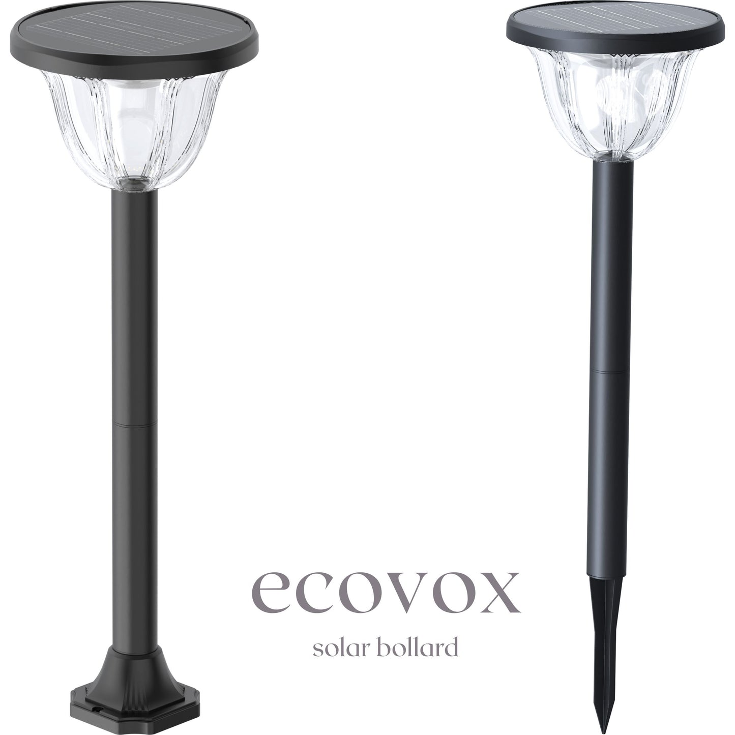 Ecovox 200 Watts LED Solar Diamond Lawn Light Ground Type