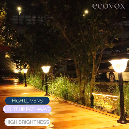 Ecovox 200 Watts LED Solar Diamond Lawn Light Ground Type