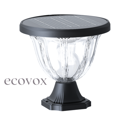 ECOVOX 200W LED Solar Daimond Lawn Light Pillar Type