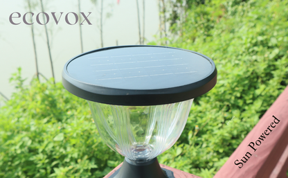 ECOVOX 200W LED Solar Daimond Lawn Light Pillar Type