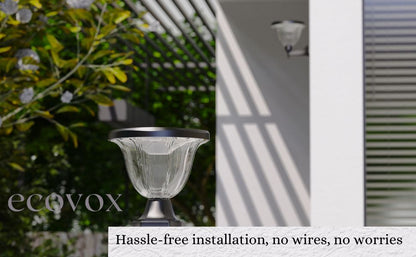 ECOVOX 200W LED Solar Daimond Lawn Light Pillar Type