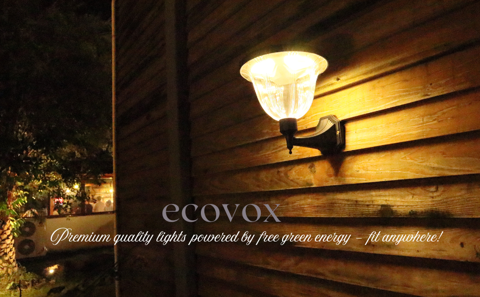 ECOVOX 200W LED Solar Daimond Lawn Light Wall Type