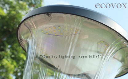 ECOVOX 200W LED Solar Daimond Lawn Light Wall Type